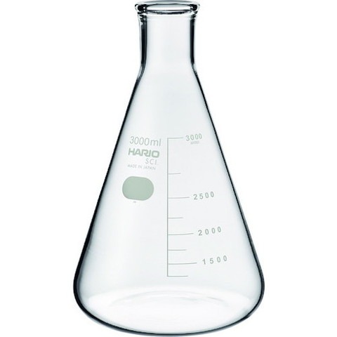 HARIO 三角フラスコ 目安目盛付 3000ml SF3LSCI(代引不可)【送料無料】