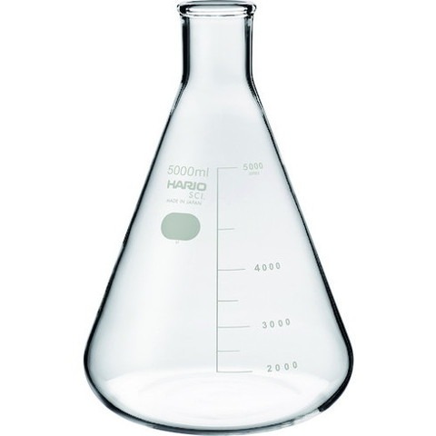 HARIO 三角フラスコ 目安目盛付 5000ml SF5LSCI(代引不可)【送料無料】｜リコメン堂生活館