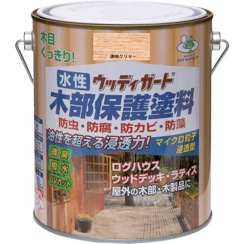 ニッぺ 水性ウッディガード 1.6L 透明クリヤー HW213-1.6 4976124533358 工事 照明用品 塗装 内装用品 塗料(代引不可)【送料無料】