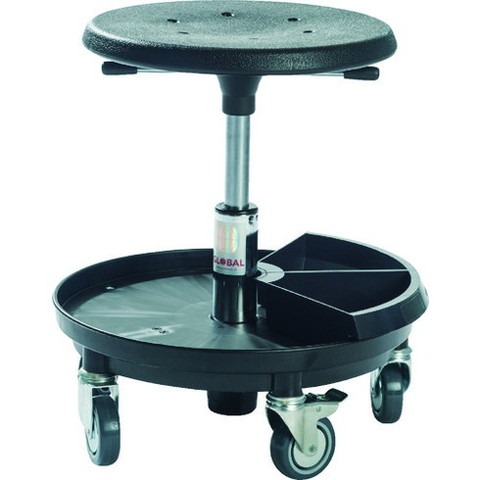 Global SIGMA 400P 工具トレー付作業チェア 樹脂製ベース 座高37~50cm 2030013000(代引不可)【送料無料】｜リコメン堂生活館