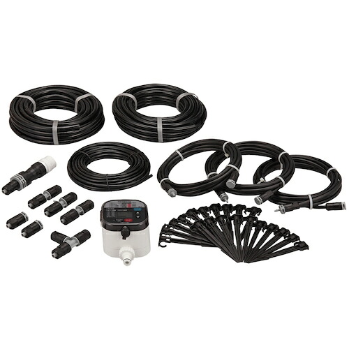 タカギ 水やりスターターキットタイマー付(家庭用菜園用) GKK101 園芸用品 ホース 散水用品 自動散水システム(代引不可)【送料無料】｜リコメン堂生活館