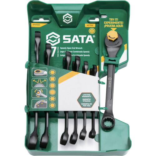 SATA コンビネーションクイックレンチセット(7点) SATA社 手作業工具 レンチ スパナ プーラー コンビネーションスパナ ST47530(代引不可)【送料無料】