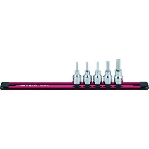 ミトロイ 3/8 ヘックスソケット ホルダーセット 5コマ6点 HH306M(代引不可)【送料無料】