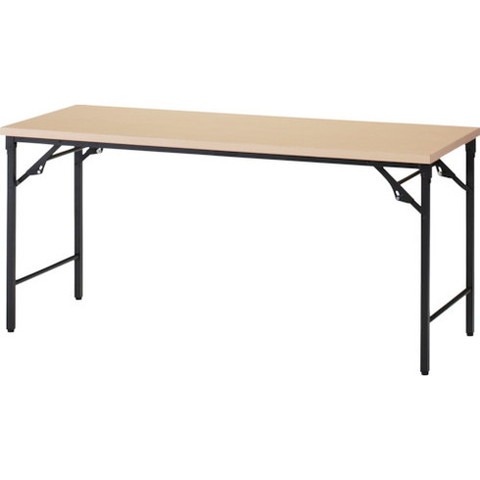 TRUSCO トラスコ 折リタタミ会議テーブル 1500X600XH700 棚板ナシ ナチュラル TST1560C(代引不可)【送料無料】