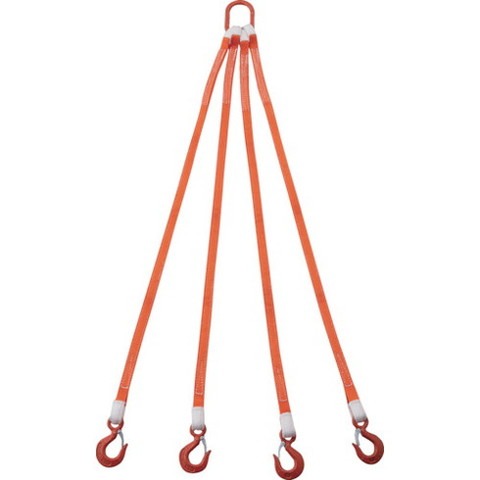 TRUSCO トラスコ 4本吊ベルトスリングセット 25mm幅X1.5m 吊リ角度60°時荷重1.72t(最大使用荷重2t) G254P151.72(代引不可)【送料無料】 15,753円