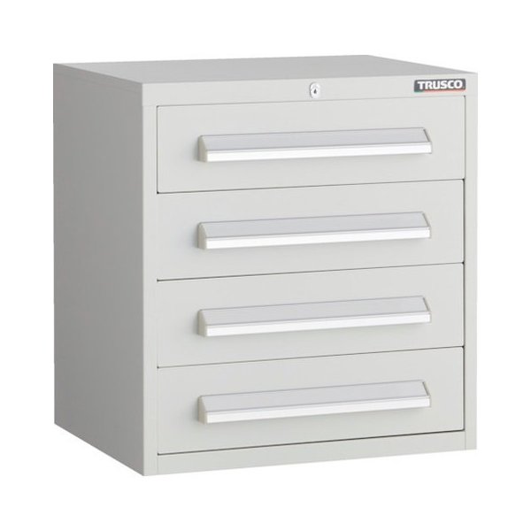 TRUSCO トラスコ WLVR型キャビネット 500X412XH540 引出4段 W色 WLVR542W(代引不可)【送料無料】