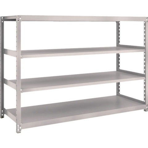 TRUSCO トラスコ M2型軽中量棚 1760X600XH1200 4段 単体 ネオグレー M24664 組立品 組立設置不可(代引不可)【送料無料】|リコメン堂生活館