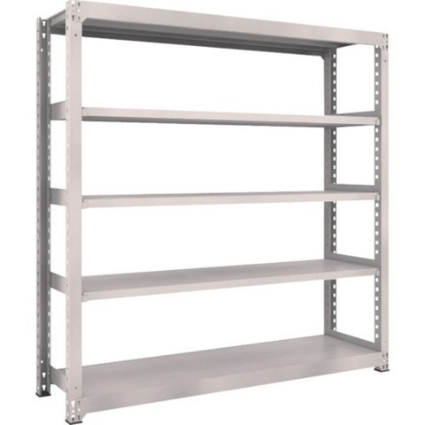 TRUSCO トラスコ M3型中量棚 1800X471XH1800 5段 単体 ネオグレー M36655 組立品 組立設置不可(代引不可)【送料無料】