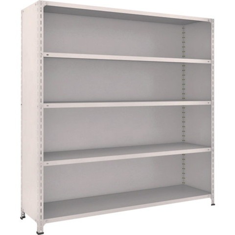 TRUSCO トラスコ 軽量棚背板・側板付 W1800XD450X1800 5段 ネオグレー 66X25 組立品 組立設置不可(代引不可)【送料無料】