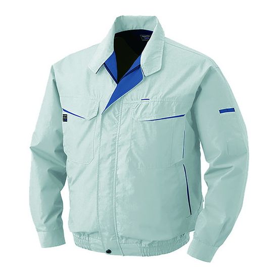 空調服 綿・ポリ混紡ワークウェアノミ シルバー L KU90470-C06-S3 (株)空調服(代引不可)【送料無料】