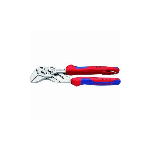KNIPEX プライヤーレンチ 落下防止リング付 180mm 8605-180TBK KNIPEX社 水道・空調配管用工具 ウォーターポンププライヤー(代引不可)【送料無料】|リコメン堂生活館