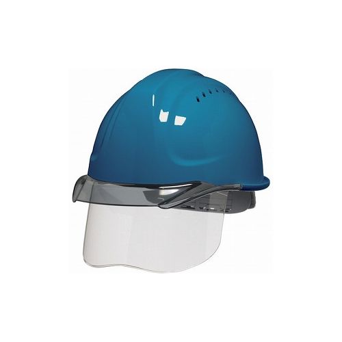 DIC SYA-CSVエアロメッシュ スカイブルー/スモーク HA2内装 KP付 SYA-CSV-HA2EM-KP-B/S DICプラスチック(株)安全資材営業部 ヘルメット・軽作業帽 シールド付ヘルメット(代引不可)【送料無料】｜リコメン堂生活館