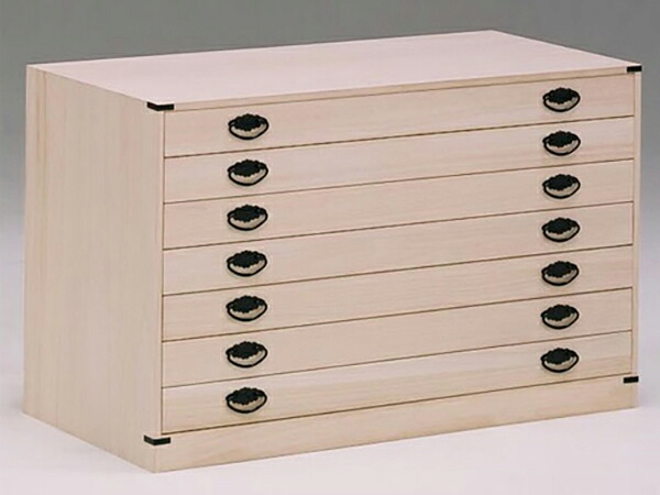 桐チェスト チェスト 幅100cm 桐 小袖 【大川家具 完成品 日本製】 7段 収納 国産 タンス(代引不可)【送料無料】|リコメン堂生活館