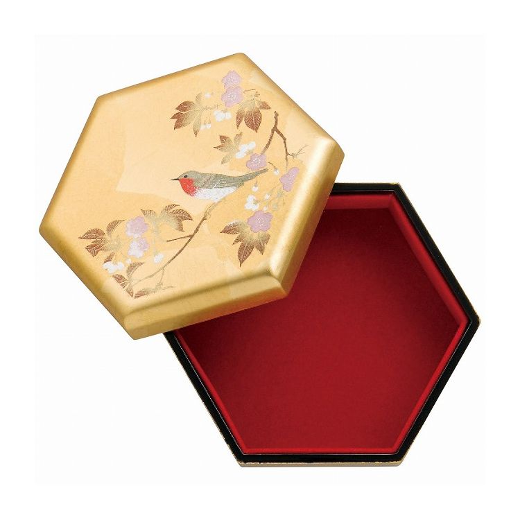 箔一 花見鳥 小箱 A102-04010 インテリア 寝具 収納 和風インテリア【送料無料】 12,870円