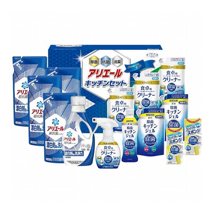 ギフト工房 アリエール&キッチンセット SAK-100 日用品雑貨 文房具 手芸日用品 生活雑貨掃除用洗剤 洗濯用洗剤 柔軟剤 洗剤【送料無料】|リコメン堂生活館