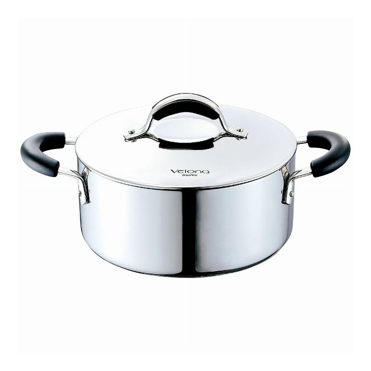 万年 両手鍋20cm ベローナ ヌォーヴォ NV-W20 ステンレス鍋【送料無料】|リコメン堂生活館