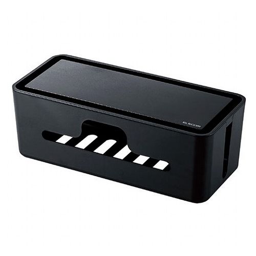 【5個セット】 エレコム スタンド付きケーブルボックス 小 EKC-BOX003BKX5(代引不可)【送料無料】