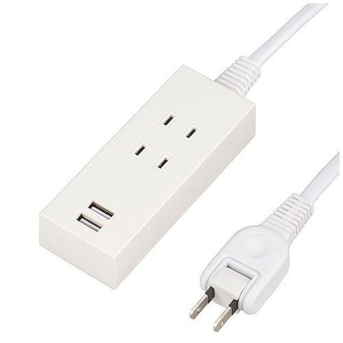【10個セット】 YAZAWA 2AC2USB 2.1A2.5m ホワイト Y024025WH2UX10(代引不可)【送料無料】 15,624円