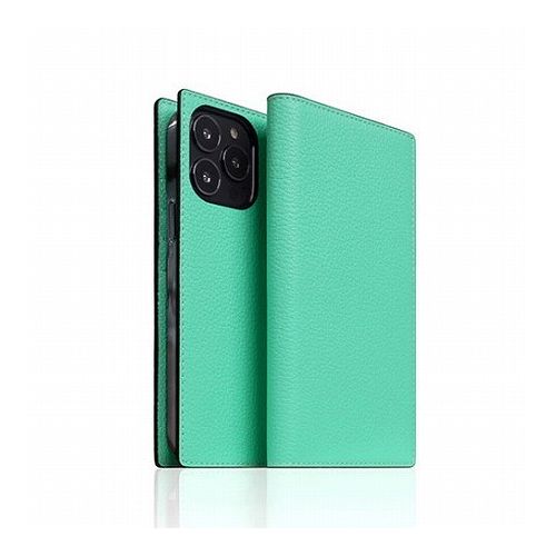 SLG Design Neon Full Grain Leather Diary Case for iPhone 14 Pro Teal 手帳型 SD24325i14PTL(代引不可)【送料無料】｜リコメン堂生活館