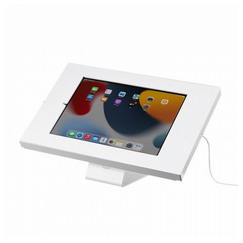 サンワサプライ iPad用スチール製スタンド付きケース(ホワイト) CR-LASTIP34W(代引不可)【送料無料】｜リコメン堂生活館