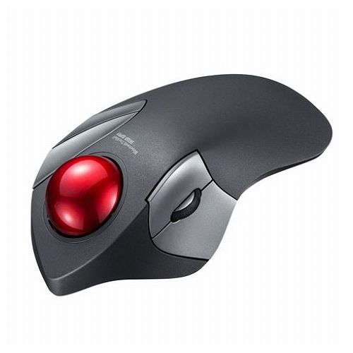 ランキング上位のプレゼントサンワサプライ Bluetthトラックボール 静音 5ボタン 人差し指/中指操作タイプMA-BTTB183BK 代引不可リコメン堂生活館