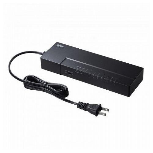 サンワサプライ ギガビット対応 タップ型スイッチングハブ(8ポート・マグネット付き) LAN-GIGAT803BK(代引不可)【送料無料】