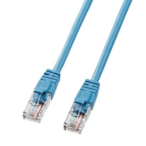 【5個セット】 サンワサプライ エンハンスドカテゴリ5LANケーブル LKB5Y-05BLNX5(代引不可)【送料無料】