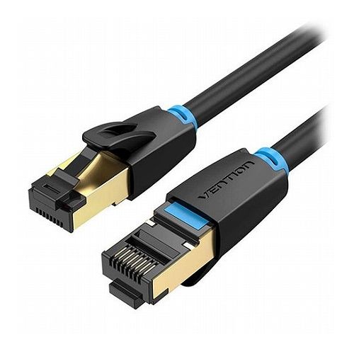 VENTION Cat.8 SSTP LANケーブル 1.5m Black IK-8924 パソコン パソコン周辺機器 LANケーブル(代引不可)【メール便配送】【送料無料】画像
