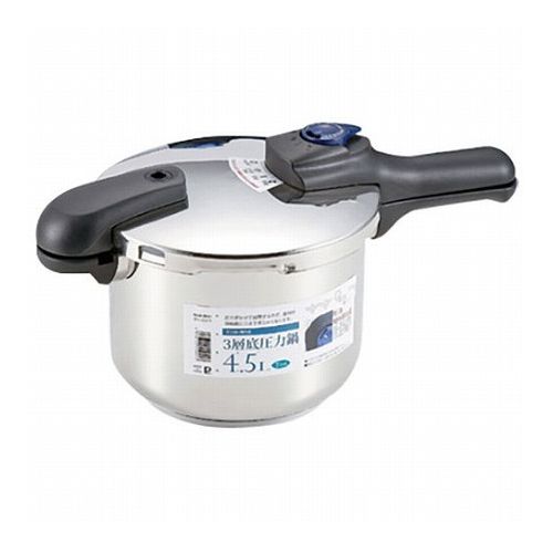 パール金属 クイックエコ 3層底切り替え式圧力鍋4.5L H-5041(代引不可)【送料無料】