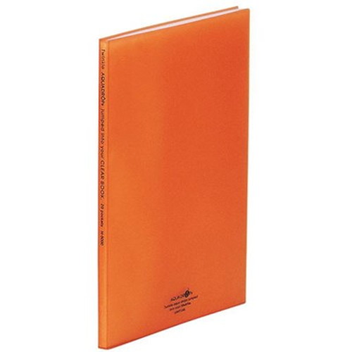 【10個セット】 LIHIT LAB. クリヤーブックA4 20枚ポケット 橙 N-5000-4-ORX10 雑貨(代引不可)【送料無料】