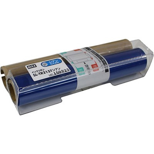 MAX ビーポップ 詰替えインクリボン 50m巻 SL-TR215Tシアン IL90170 オフィス用品(代引不可)【送料無料】