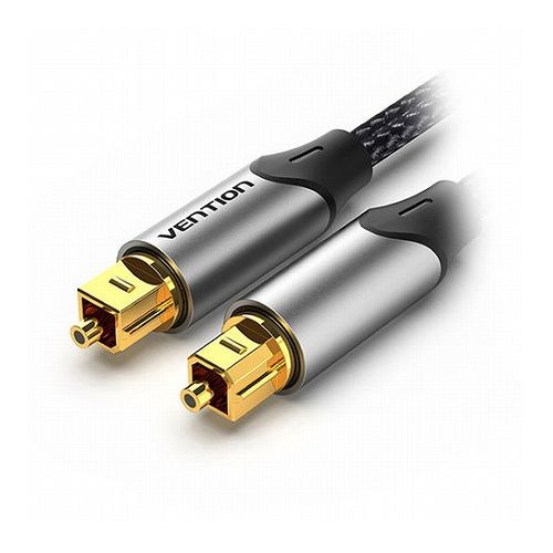 【5本セット】 VENTION 光ファイバー オーディオケーブル アルミニウム合金 1m グレー BA-5664X5(代引不可)【送料無料】