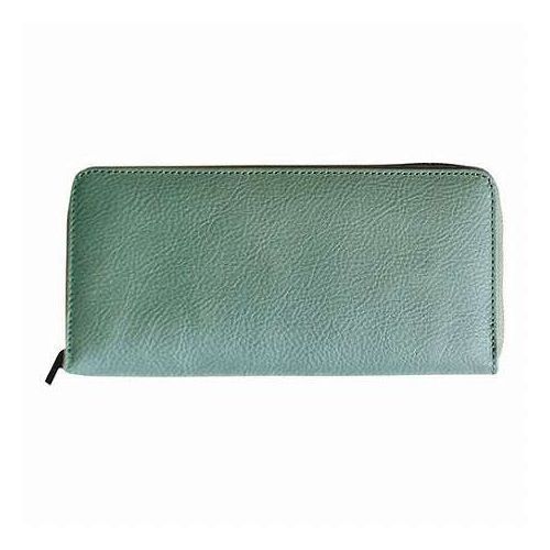 姫路レザー 牛革ラウンドファスナー長財布 グリーン K61012148(代引不可)【送料無料】