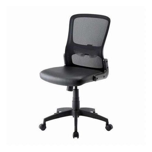 サンワサプライ メッシュチェア スタイリッシュなデザイン スタンダード ビニールレザー張りモデル SNC-NET27VBK(代引不可)【送料無料】