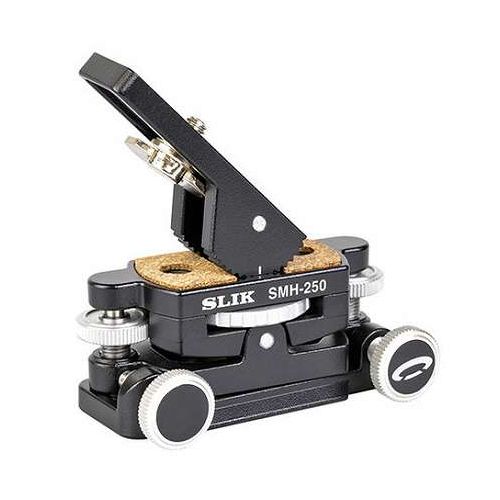 スリック SLIK SMH-250 微動方式押しねじ式の2軸微動雲台 高度補助ウェッジ付属 SMH-250(代引不可)【送料無料】