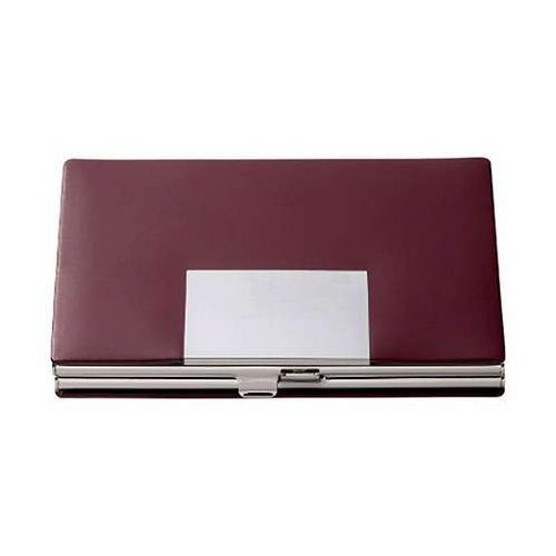 プレリー メタルコードバン名刺入れ ワインレッド 【9.5×6×1.2cm・馬革(コードバン)、金具(ステンレス)・カード入1室】 1032-052(代引不可)【送料無料】 6,852円