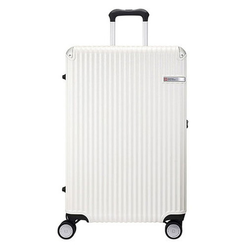 SWISS MILITARY スイスミリタリースーツケース SOGLIO ソーリオ 71cm バニラホワイト SM-I226-WHITE(代引不可)【送料無料】｜リコメン堂生活館