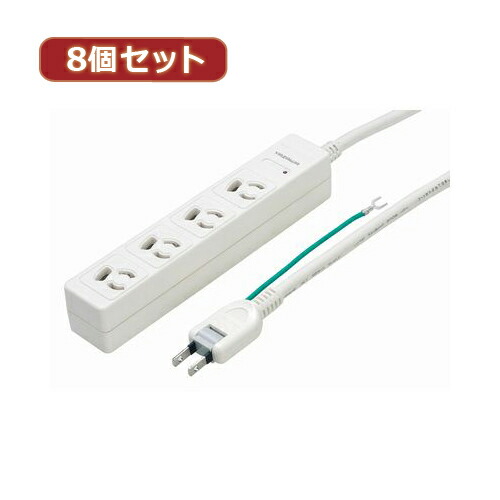 YAZAWA 3P抜け止めマグネットタップ Y02JKNP405WHX8