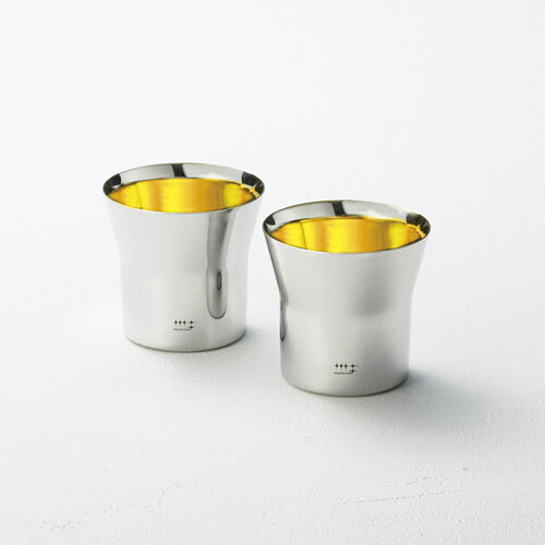 磨き屋シンジケート 2重ロックタンブラー2pcs(内面金仕上げ) M81009029(代引不可)