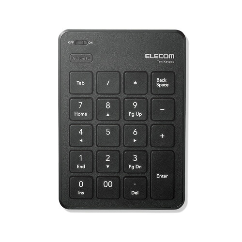 エレコム Bluetoothテンキーパッド/パンタグラフ/薄型/ブラック TK-TBP020BK(代引不可)【メール便配送】【送料無料】