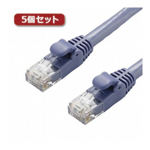 5個セットエレコム LANケーブル/CAT6A/スタンダード/40m/ブルー LD-GPA/BU40X5(代引不可)【送料無料】|リコメン堂生活館