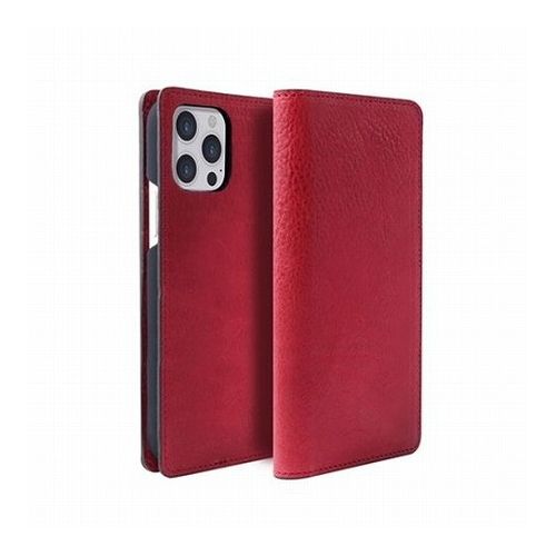 abbi SIGNATURE PIERROT LUX イタリアンレザーダイアリーケース for iPhone 13 Pro レッド ABS21809i13PRD(代引不可)【送料無料】