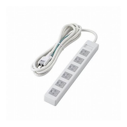 5個セットエレコム 3pinタップ/マグネット付/ホコリシャッター付/6個口/2.5m/ホワイト T-T1D-3625WHX5(代引不可)【送料無料】｜リコメン堂生活館