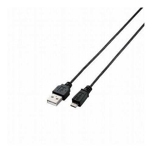 5個セットエレコム USB2.0ケーブル/A-microBタイプ/スリム/1m/ブラック U2C-AMBX10BKX5(代引不可)【送料無料】