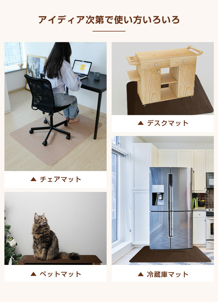 ◇セール特価品◇ チェアマット 凸形 長方形 120cm×90cm 透明 オフィスマット ソフトタイプ 床暖房対応 無地 フローリングマット イス 