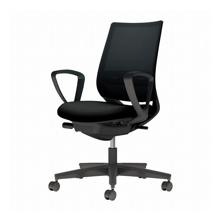 【メーカー直送】 コクヨ オフィスチェア 椅子 イス チェア ミトラ2 サークル肘 ランバー付 ブラック ブラック C04-B152MW-BKB6E62 (代引不可)【送料無料】