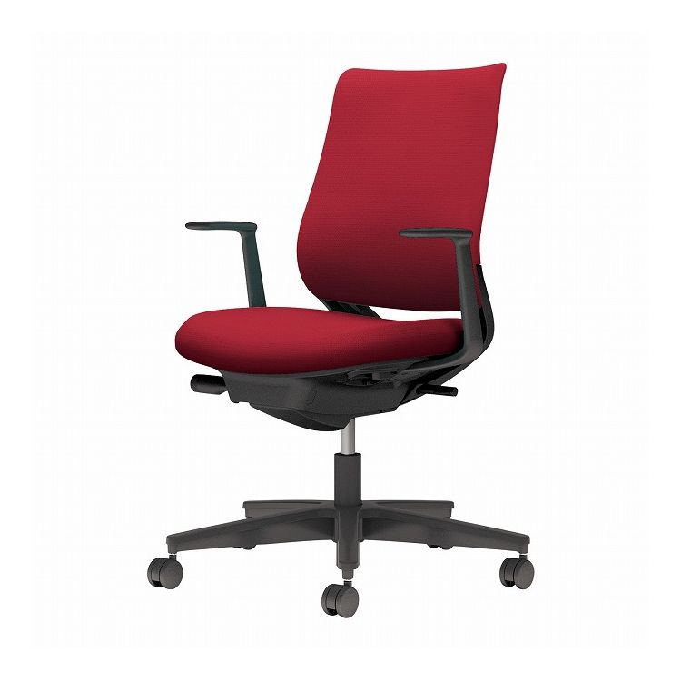 【メーカー直送】 コクヨ オフィスチェア 椅子 イス チェア ミトラ2 L型肘 ブラック カーマイン(代引不可)【送料無料】|リコメン堂生活館
