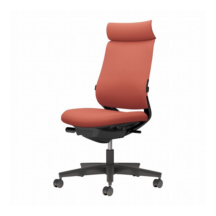 【メーカー直送】 コクヨ オフィスチェア 椅子 イス チェア ミトラ2 肘無 ランバー付 ブラック ソフトテラコッタ(代引不可)【送料無料】