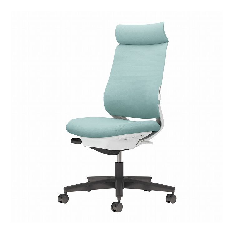 【メーカー直送】 コクヨ オフィスチェア 椅子 イス チェア ミトラ2 肘無 ランバー付 ホワイトグレー アッシュターコイズ(代引不可)【送料無料】