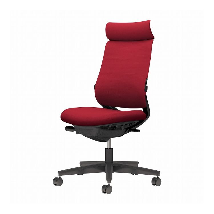 【メーカー直送】 コクヨ オフィスチェア 椅子 イス チェア ミトラ2 肘無 ランバー付 ブラック カーマイン(代引不可)【送料無料】